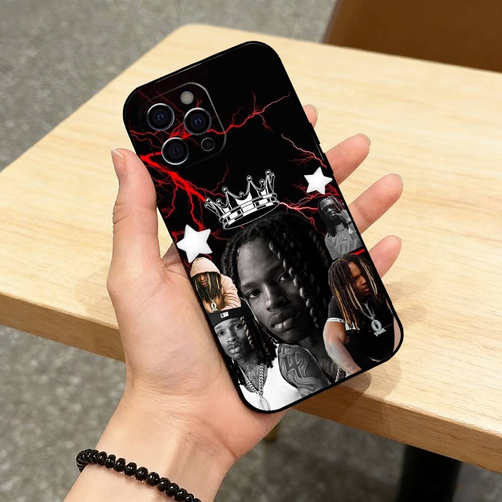 R-Raper K-King Von Phone Case For iPhone 17,16,15,14,13,12,11 Plus,Pro Max,XS,Soft Silicone Black Cover