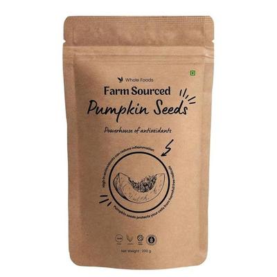 Tekvicové semienka z farmy 200 g (Tekvicové semienka), Bohaté na živiny, Vysoko proteínová desiata, Ideálne pre zdravý životný štýl, Surové semienka na konzumáciu
