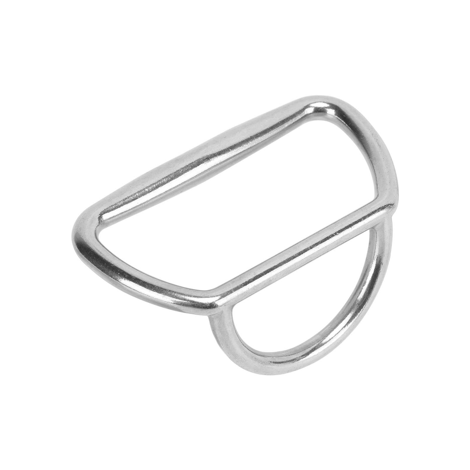 Stainless Steel D Traction Ring Towing Ring Handle 90MM High Polished for Marine Accessories
