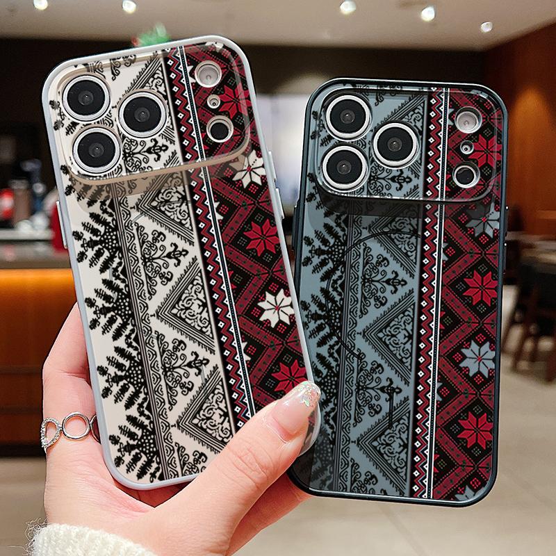Magnetic For Magsafe Case For iPhone 17 Pro Max European-style Vintage Pattern Skin Feeling Cover For iPhone 16 15 14 13 Pro Max