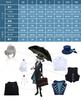 [NOKIJP] Reverse 1999 Protagonist Verty Cosplay Costume, Timekeeper Verty Cosplay Costume for School Festivals and Events (Includes Verty Wig, XXL)