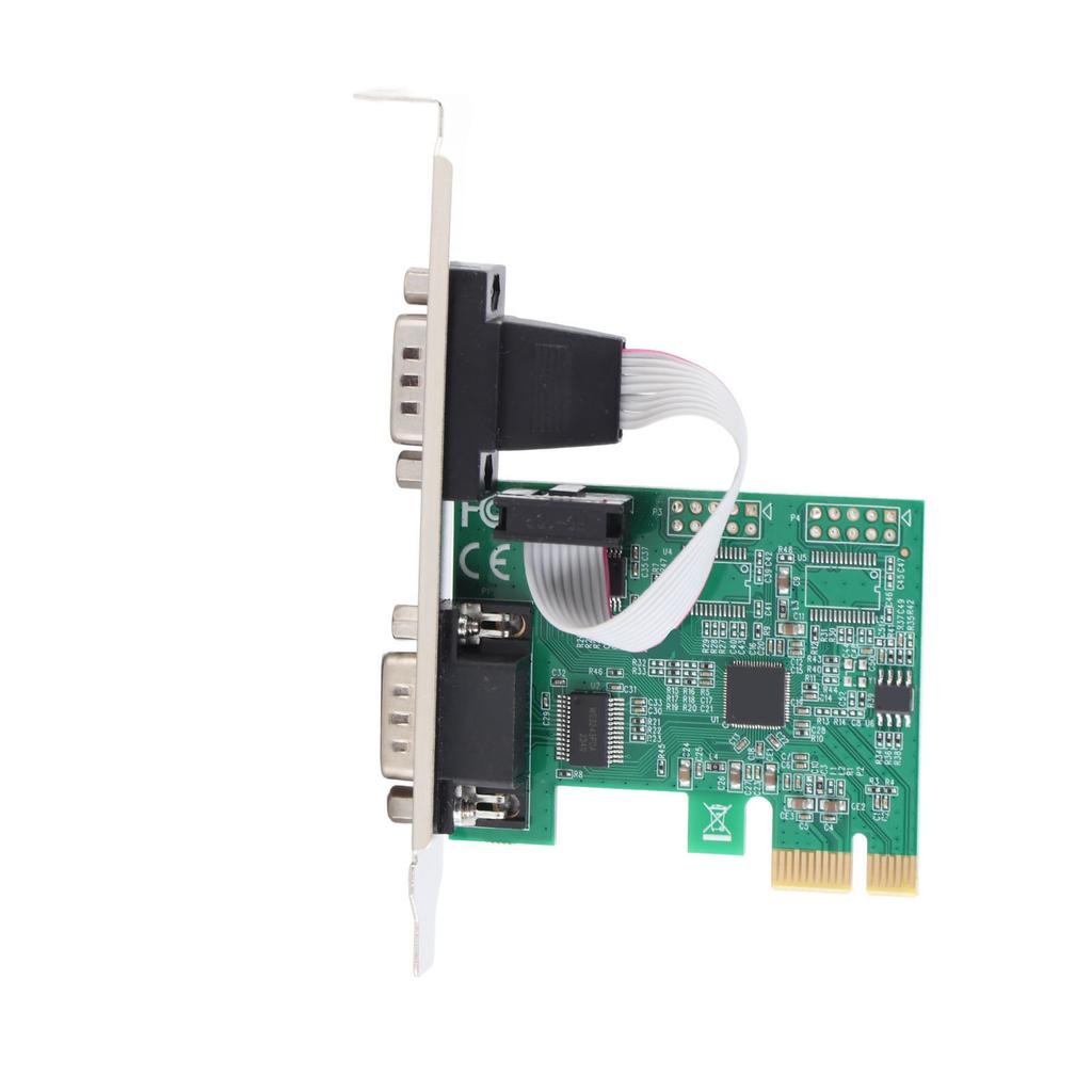 PCIE Serial Card Minus40 to 85 celsius  2 Port PCI Express X1 to DB9 COM RS232 Converter Adapter Controller for Win