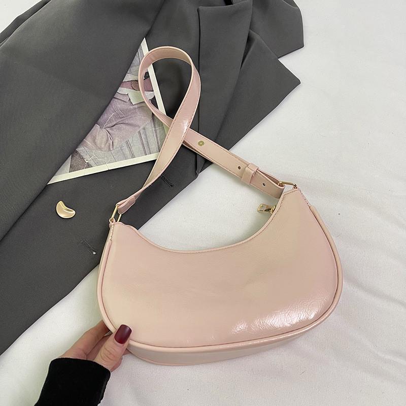 Chic Minimalist Dumpling Bag For Women In Black Beige Pink And Silver Perfect For Casual Winter Style