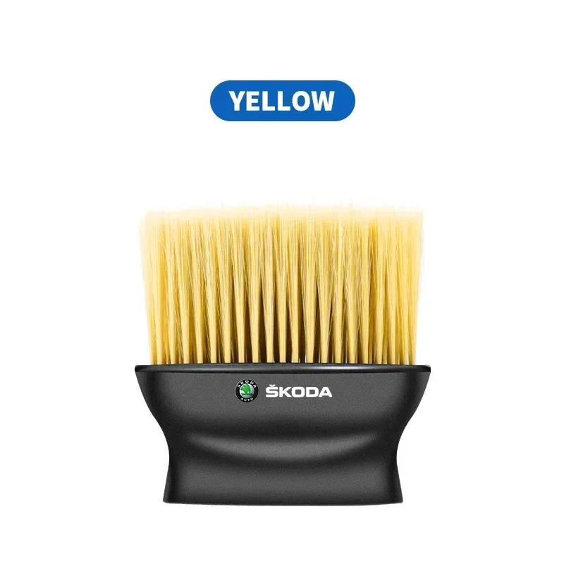 

Car Sticker 2025 New Car Styling Crevice Dust Removal Cleaning Brush For Skoda Octavia MK2 MK1 2 3 A5 A7 A8 Fabia Karoq Superb R
