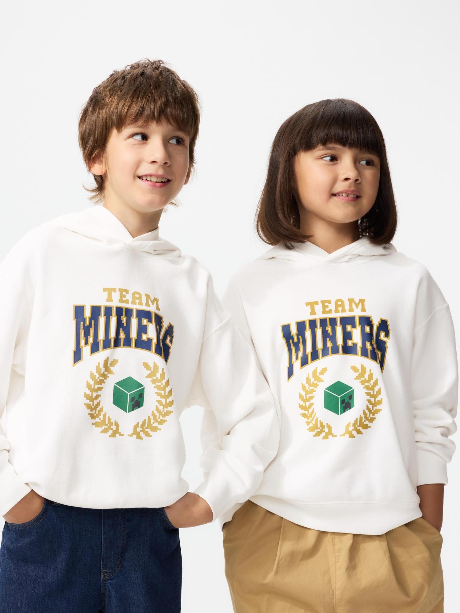 Uniqlo Япония Худи с принтом Minecraft 01 OFF WHITE/100