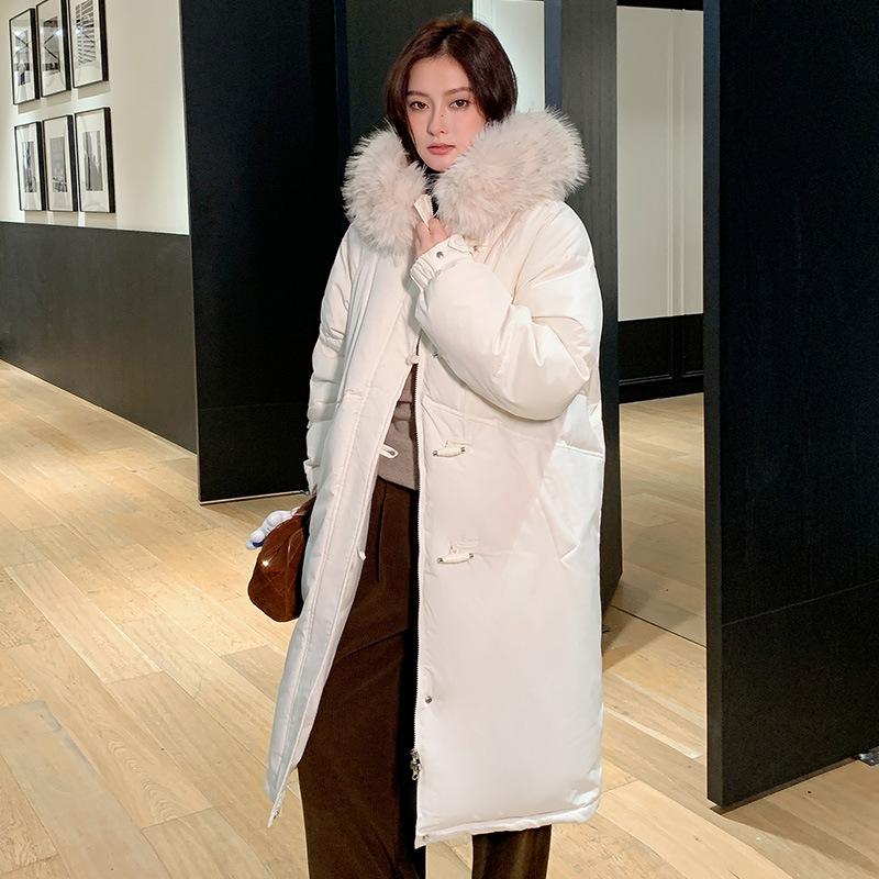 

Модная и универсальная женская куртка большого размера с капюшоном, утолщенная для защиты от холода и теплая зимняя куртка, легкая и удобная хлопковая куртка S