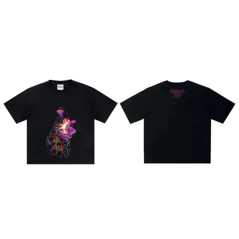 2025 Nové Základní Bavlněné Unisex Tričko Módní Potisk Měkké Prodyšné Kulatý Výstřih Módní Pánská a Dámská Trička Jeden Kus