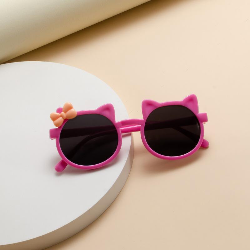 Children'S Sunglasses Cute Bow Cartoon Children'S Fun Sunglasses Shading Girls Sunglasses Multi-Color