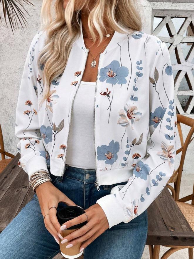 

2024 Autumn Winter Zipper Long Sleeve Cardigan Jacket: Casual & Versatile Outerwear Medium