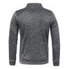 Autumn Winter Men's Zipper Knit Long Sleeves Thin Cashmere Fashion Top Sweater Coat
