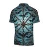 Men's Halloween Print Vintage Texture Short Sleeve Polo Shirt Loose Breathable Summer Sports Street Casual Everyday Top