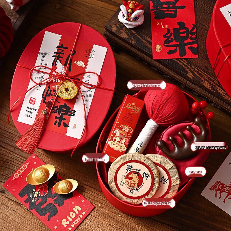 Golden Horse Blessing Thermos Cup Gift Set