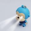 Kawaii Children Car Cute Cartoon Gift Bags Accessories Toy Keychain Keyring Monkey with LED Light