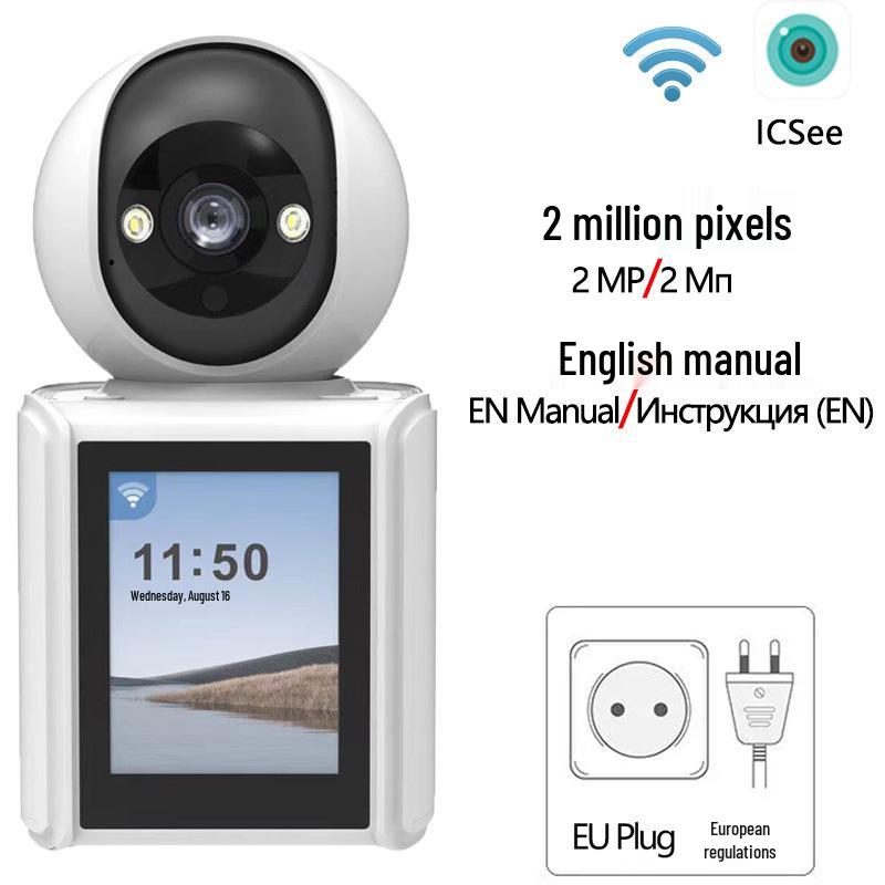 ICsee WiFi Surveillance Camera: Indoor Baby Monitor with One-Key Call and Two-Way Video