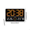 Digitale Wanduhr Dual-Alarm Monats-Tages-Wochentagsanzeige, Große Temperatur-LED