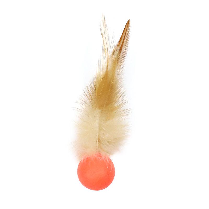 Colorful Elastic Cat Training Toy - 4CM Turntable Ball Ping Pong Play Ball