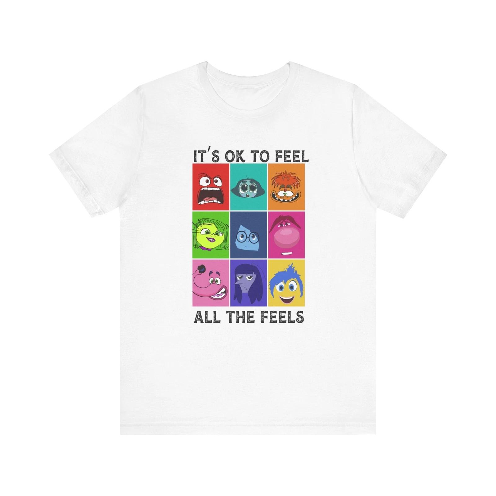 T-Shirt - It s Okay to Feel All the Feelings Unisex Tee 2XL