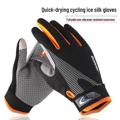 Men's Outdoor Cycling & Motorcycle Gloves - Thin, Breathable, Spring/Summer, for Biking, Driving, Fishing & Mountaineering