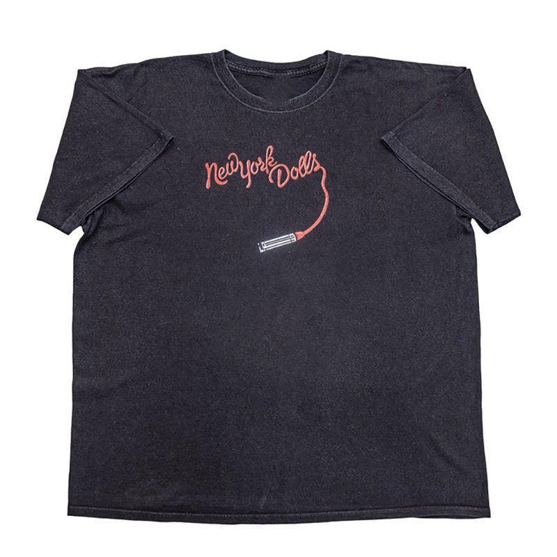 New York Dolls Band Rock American Street ShortSleeved Mens Pure Cotton LooseFitting TShirt S