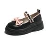 Fashion Women's Shoes Bows Lolita Shoes Kawaii Mary Jane Women Japanese Style Vintage 2025 High Heel Platform College Student Shoes