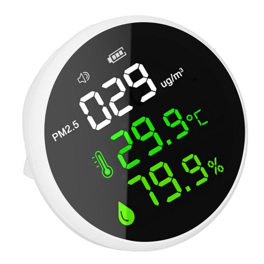 Air Quality Monitor Indoor PM2.5 Meter Mini Portable Smart Sensor Temperature Humidity Tester