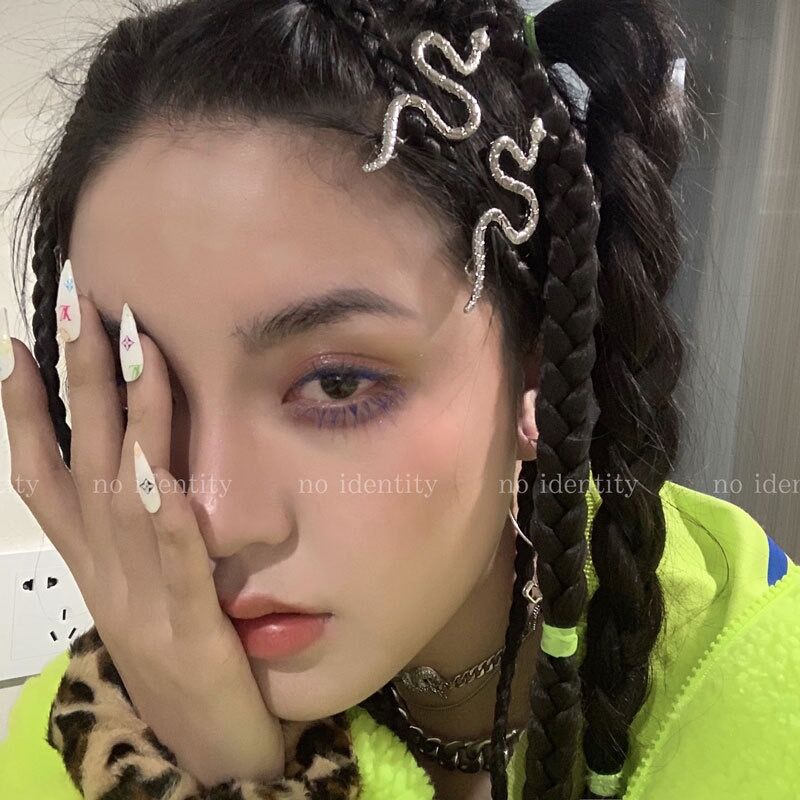 Snake Hair Pin Women's Bangs Duckbill Clip Rhinestone Alloy Barrette Fashion Design Hair Clip Hairpin Hair Accessories For Women