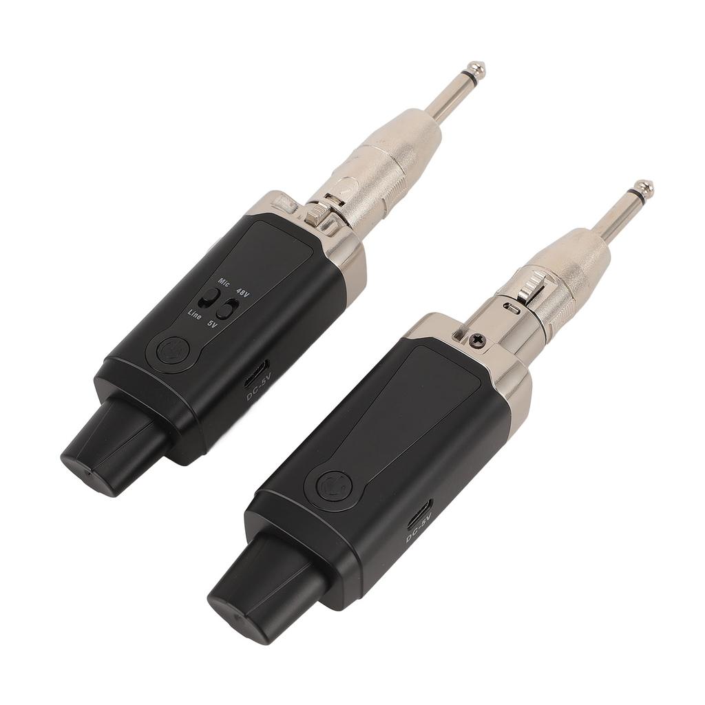 Wireless Mic Transmitter Receiver Support 48V Phantom Power 262ft Range UHF XLR Microphone Wireless