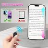 Tiktok BT Smart Scrolling Ring Remote Page Turner with Cell Phone Stands Wireless Camera Shutter Selfie Button - for iPhone iPad Android (Black)