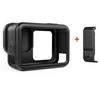 For GoPro HERO13 Black PULUZ Silicone Protective Case Side Interface Cover with Wrist Strap & Lens Cover (Black)