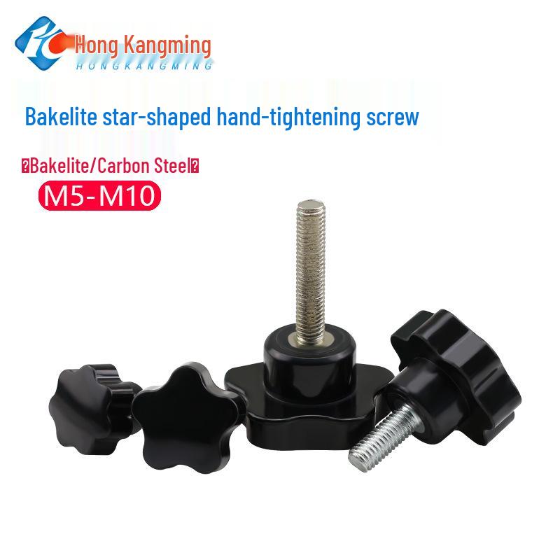Bakelite Handle Mechanical Adjustment Screw with Rubber Hex Head (M5 M6 M8 M10)