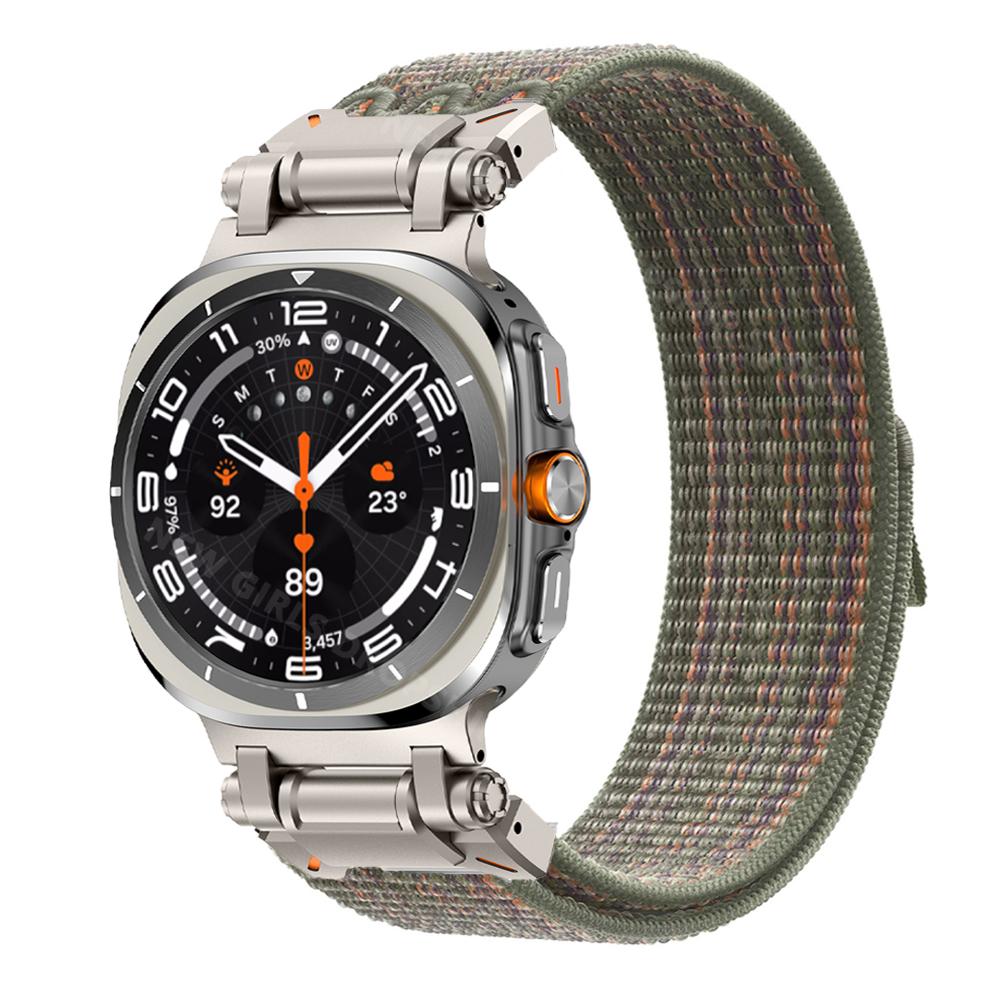 Sports Nylon Loop Band For Samsung Galaxy Watch Ultra 47mm Men WatchStrap For SAMSUNG GALAXY WATCH 7 ULTRA 47mm No Gaps Bracelet