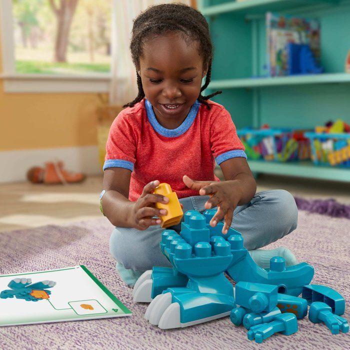 Jeu de construction - MEGA BLOKS - Dino JMK85 - 3 en 1 - 22 pièces - Transformable