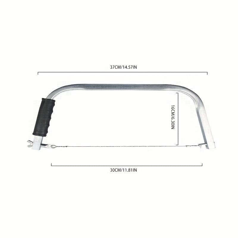 1 szt. Piła cięciwa i 10 szt. Brzeszczotów, Ręcznie robiona piła druciana, Narzędzia do obróbki drewna DIY piła druciana do użytku domowego