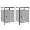 VidaXL Tables de chevet 2 pcs sonoma gris 40x42x60cm bois d'ingénierie 825870