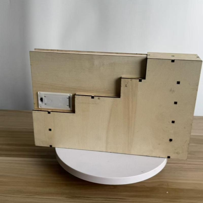 

LED Light Christmas Countdowns Calendar Wooden Nativity Scene Decoration CHINA