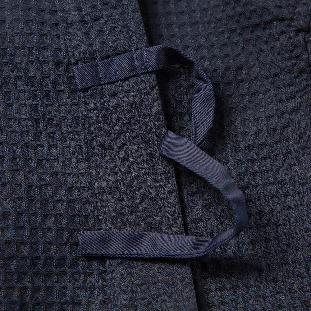 Kendo Honeycomb Waffle Navy 170cm [Chukenshi] Gi, Weave, Blue, Cotton,