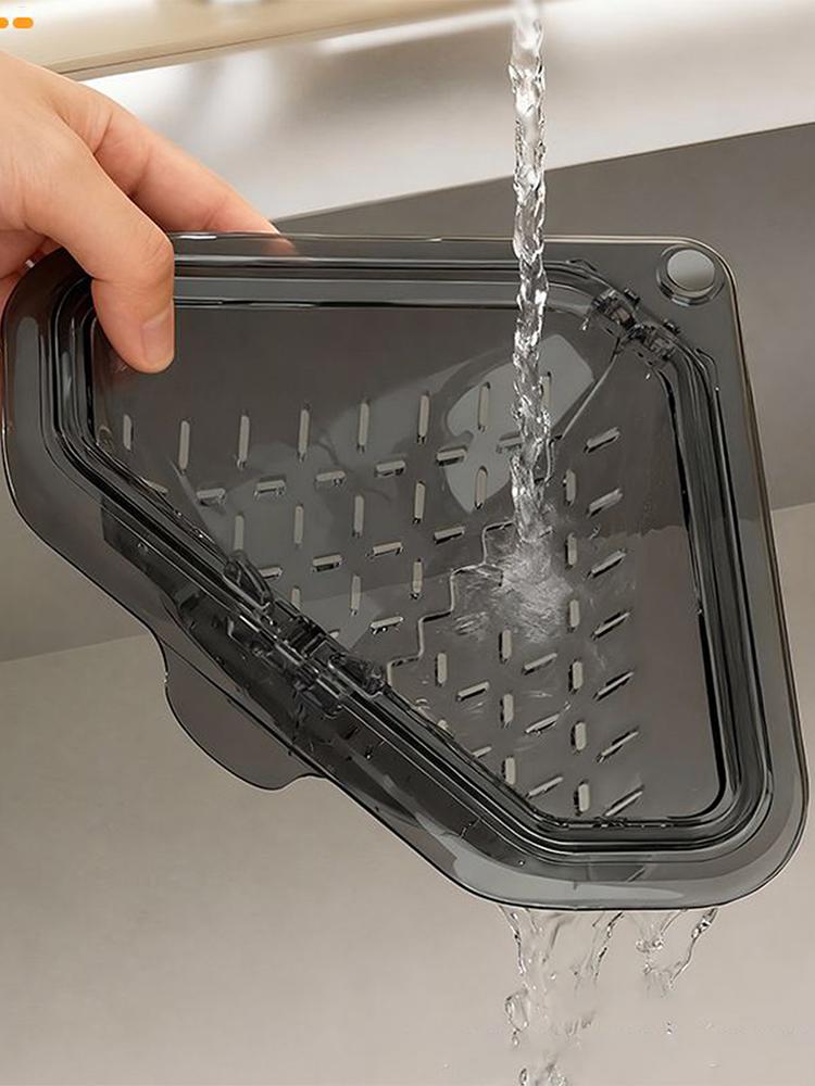 Sink Food Catcher Basket Kitchen Sink Filter Basket Triangle Sink Strainer Basket For Fruits Scrap Corner Kitchen Sink Organizer