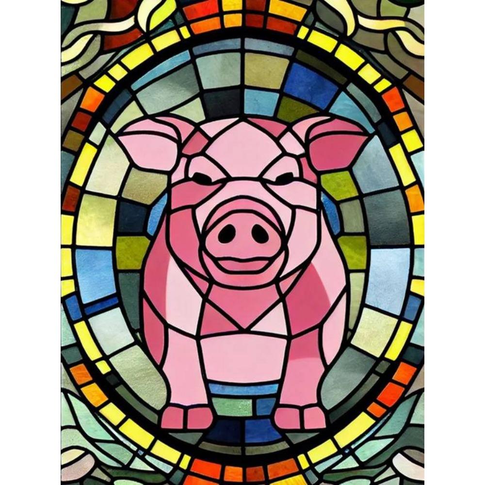 DIY Full Round Diamond Painting Cross Stitch 3D Cute Animal Home Decorative Art Scene Painting Diamond Painting 5d Diamond Art Painting