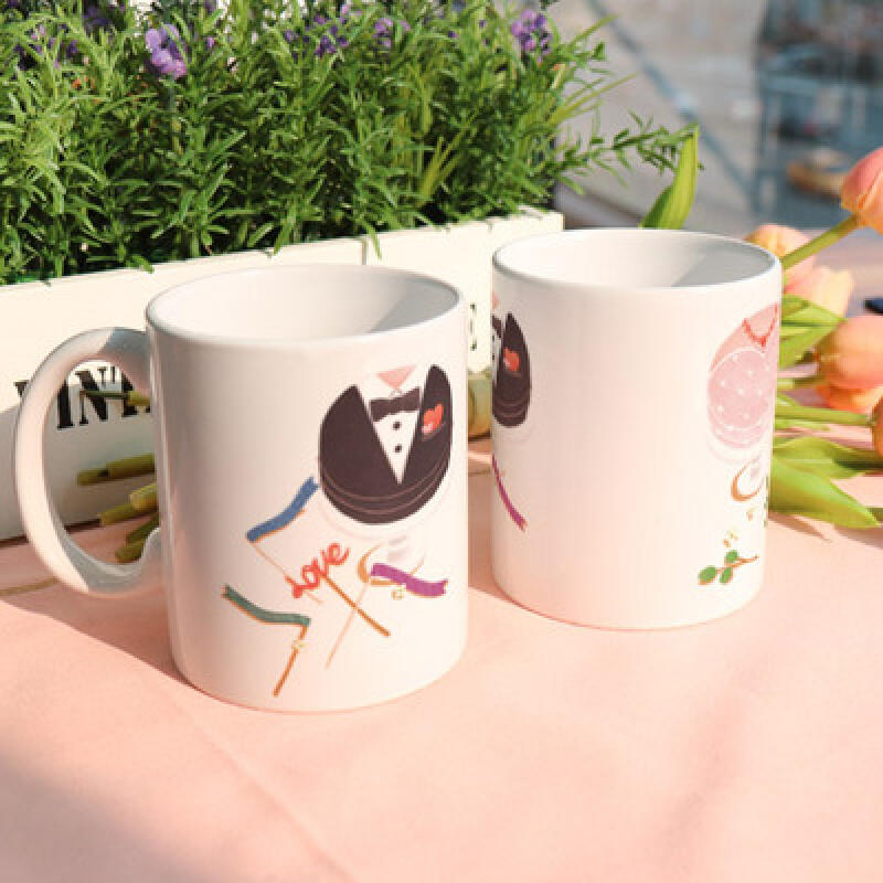 tb754-Design Mug 2p-Bride and Groom Cake