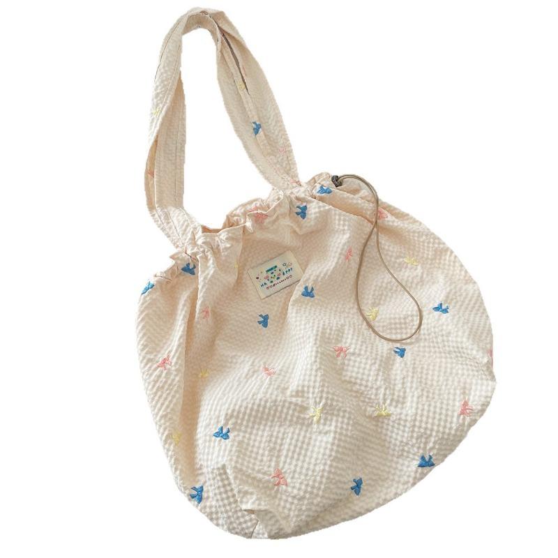 2 New Fresh Niche Design Bow Shoulder Bag Fashion Casual Underarm Bag Tote Bag