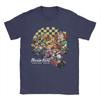 Unisex Marios Kart Groepsfoto Geruite Poster T-shirts Puur Katoenen Kleding Grappige Ronde Hals T-shirts Grote Maten T-shirt