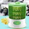Auto Bean Sprouter 1 Set Sprout Machine Rapid Germination Automatic Soaking Water-Storage Germinating Short Cycle EU Plug Sprouting Bucket Home Supply