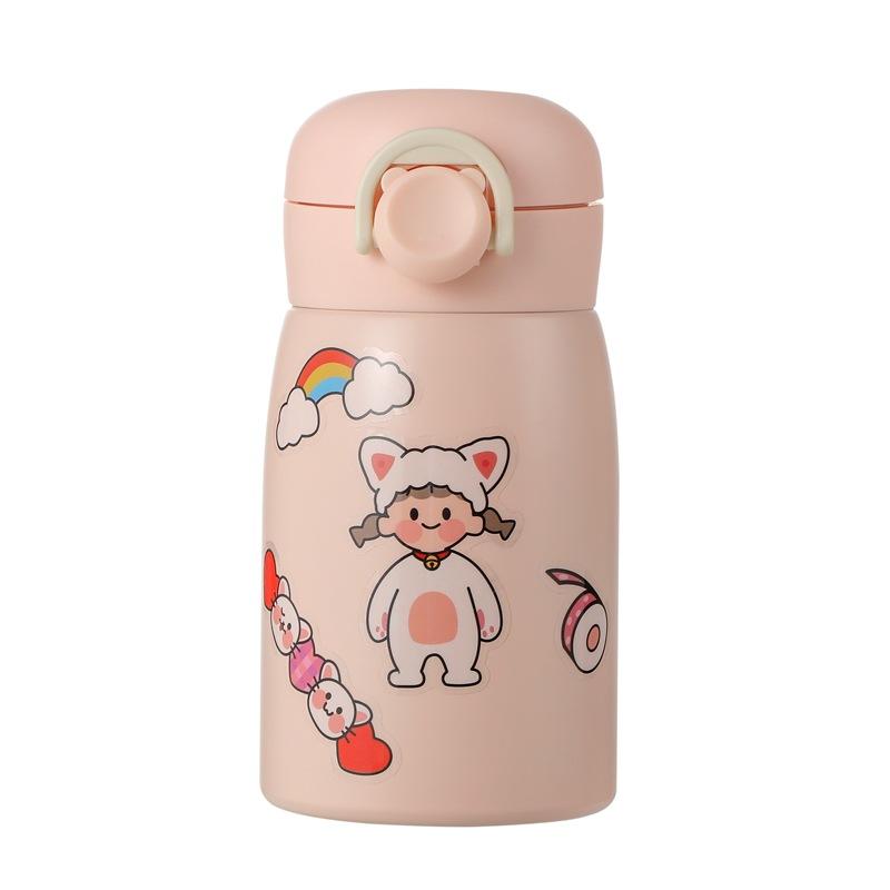 Мини Карманная Кружка Детская Термокружка 304 Нержавеющая Сталь Милая и Маленькая Кружка-Поильник Новые Подарки 260ml