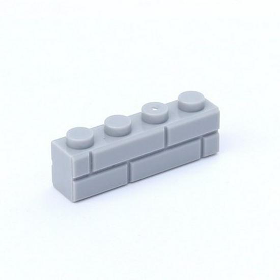 Compatible with LEGO 15533: 1x4 Wall Brick MOC Castle Building Accessory 1 piece