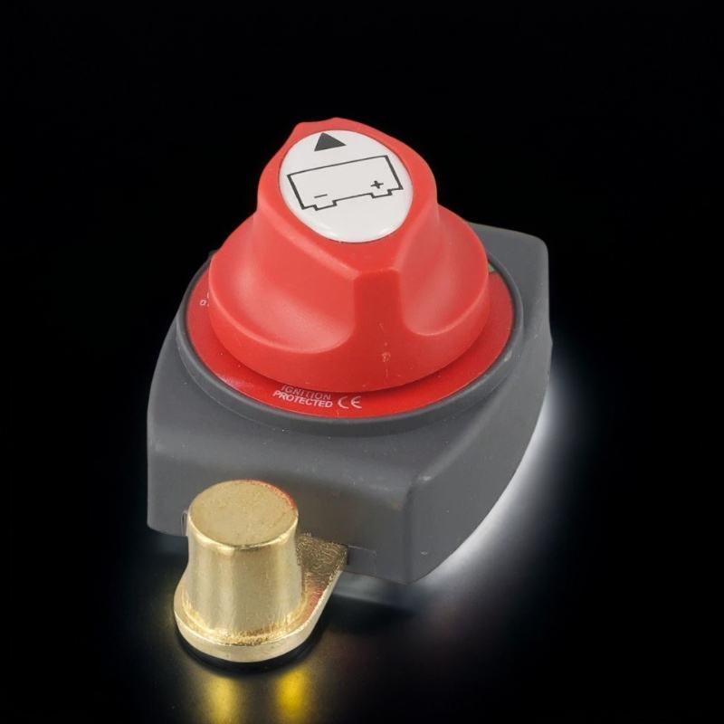 

12-48V Universal Battery Disconnect Switch: Negative Terminal Isolator for Car, RV & Boat Power Cutoff A2