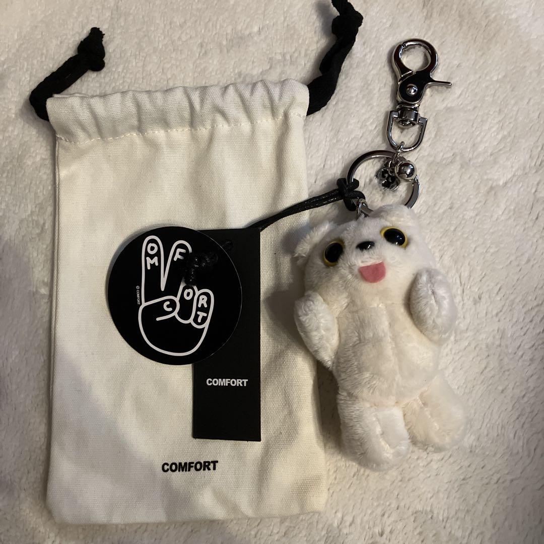 

[USED] COMFORT MUNK Keyring V Tae Jungkook Ivory Authentic
