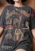 Woodland Animals Bear Deer Fawn Fox Rabbit Comfort Colors® Tshirt, Skunk Badger Porcupine Vintage Wildlife Nature Forest Creatures Tee