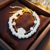 2-Piece Camellia Pearl Bracelet Set