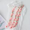 Summer Short Socks Made of Floral Glass Fiber for Women, Cute Ins Short Socks with Cotton Soles, Sweat-absorbing and Breathable Socks
