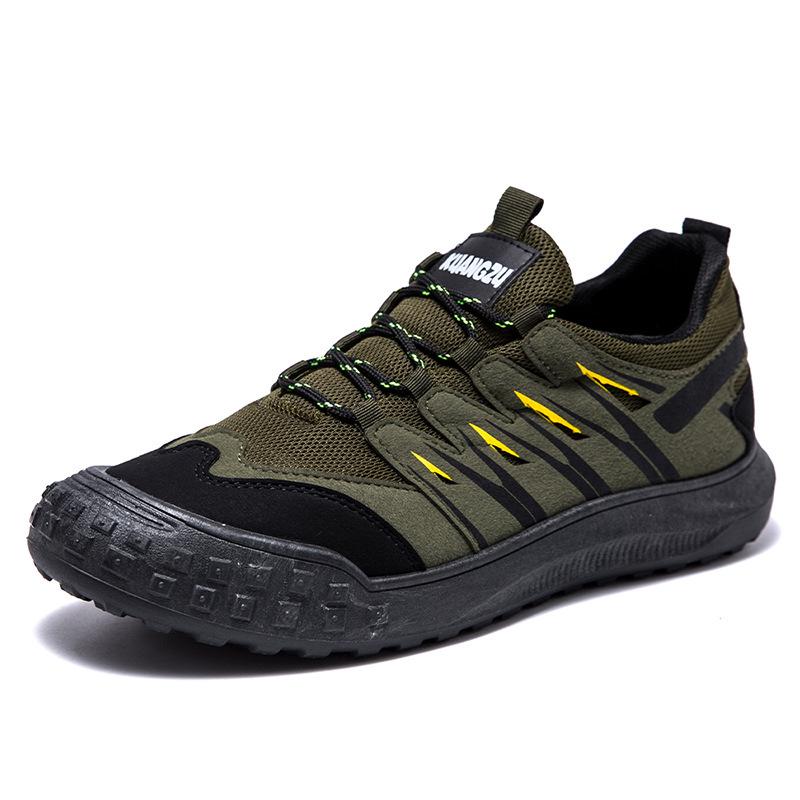 Men s 2026 Summer Breathable Leather Mesh Hiking & Safety Shoes 42